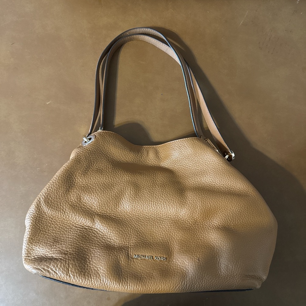 Michael Kors Tan Hobo Leather Bag
